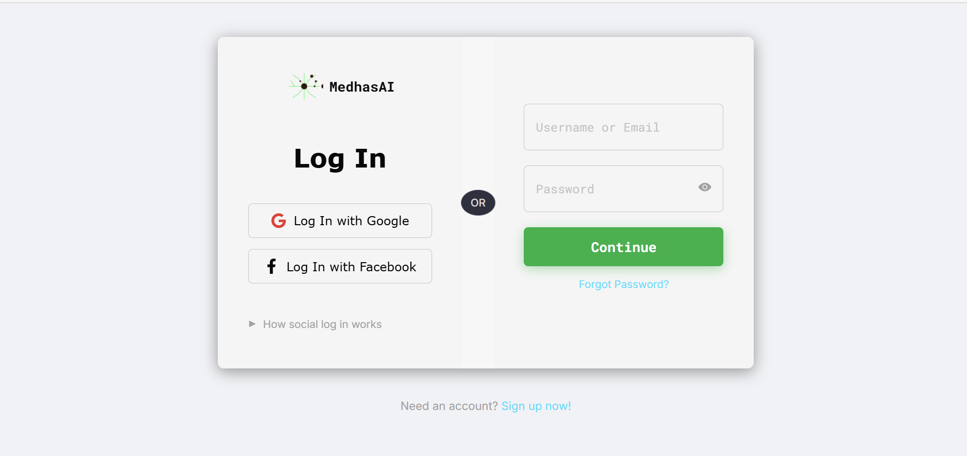 Medhas AI Chat Bubble Detail